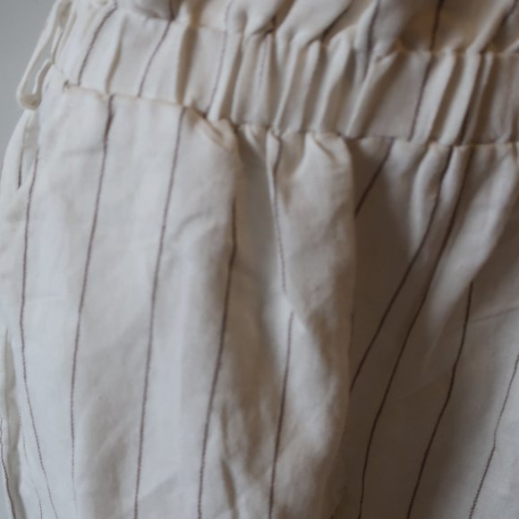 NWT Womens Vintage Havana White & Gray Striped Wide Leg Pants Sz L * - Picture 5 of 10